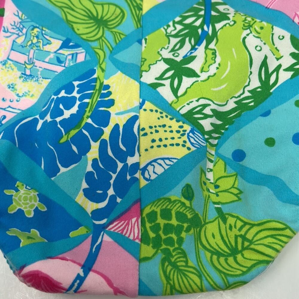 Lily Pulitzer Women's Blue & Pink Print 1 Piece Swimsuit Size Small - Picture 11 of 11